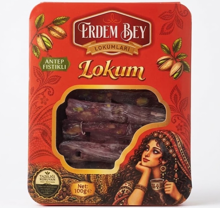 Nar Aromalı Fitil Lokum - Erdem Bey Lokumları